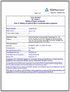 OSA: IEC/EN 60825-2 
